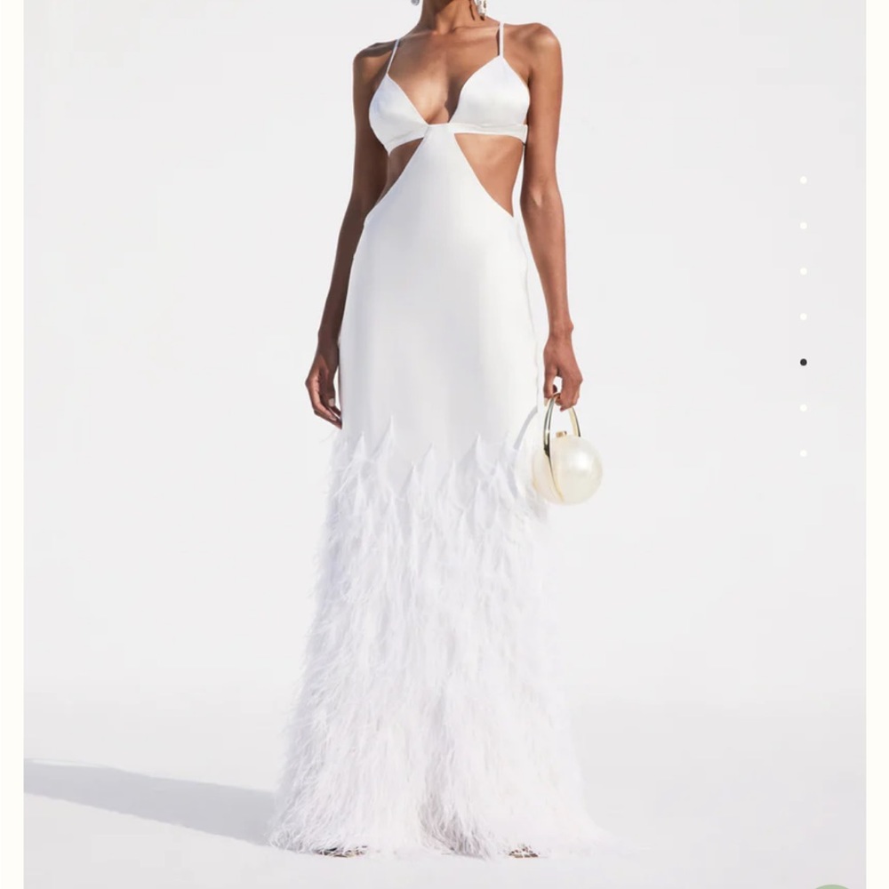 White feather dress